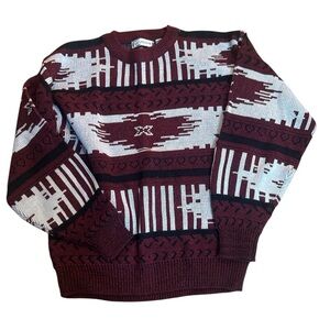 Vintage Men's saturdays Burgundy sweater